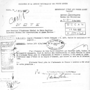 Note du ministère français de la Défense nationale